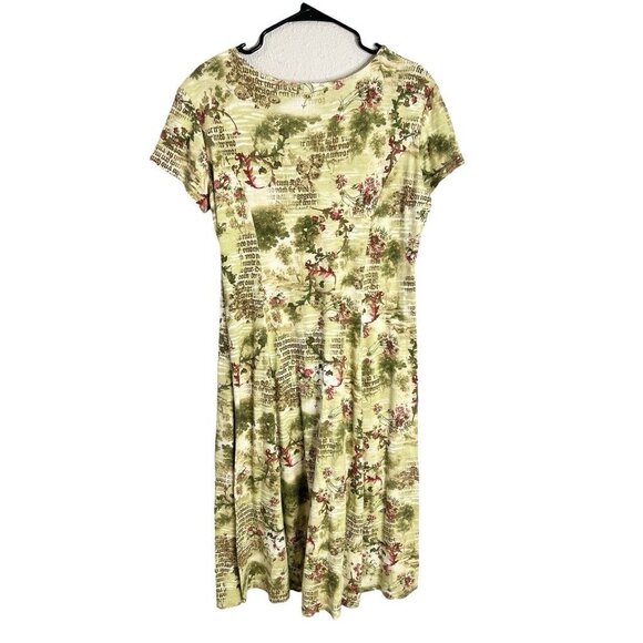 Romantic Y2K Dress Floral Large Blue Button Front Grunge Midi Cottagecore LOT - Picture 13 of 16